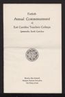 Program for the Fortieth Annual Commencement of East Carolina Teachers College